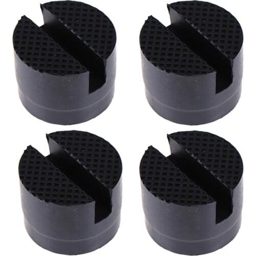 4 PCS /Set Universal Jack Rubber Pad Car Rubber Floor Notched Jack Pad Protective Frame Adapter Jacking Pinch Tool Solder