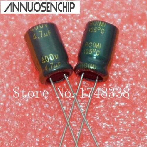 400V 4.7UF 105C LOW ESR electrolytic CAP high frequency CAP: 4.7uf 400v volume: 8*12mm