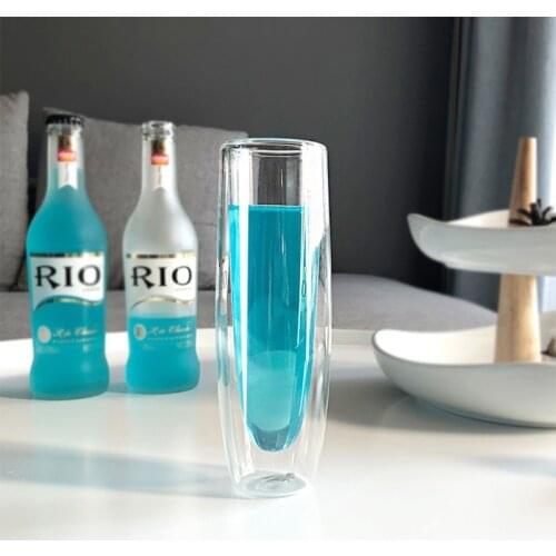 94PF 150ml Double wall coffee cup Shot vodka beer glasses Drinking wine glass Water juice cups Creative champagne cockta mug