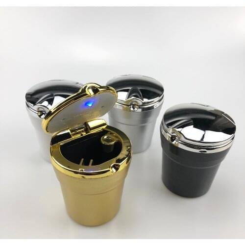 Car Ashtray with LED Blue Light For Chevrolet Cruze Captiva Matiz TRAX Aveo Sonic Lova Sail EQUINOX Impala Suburban Activ