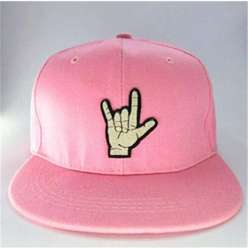 Good gesture embroidery Baseball Cap hip-hop cap Adjustable Snapback Hats for men and women 68