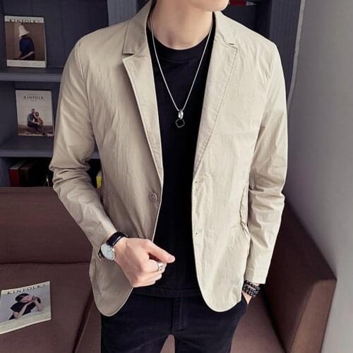 Brand Mens Casual Blazers Autumn Spring Fashion Slim Suit Jacket Men Blazer Masculino Clothing Vetement Homme M~5XL