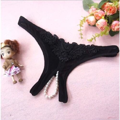 Black Fantasy Panties Women Sexy Lingerie Exotic Panties Thongs and G Strings Underwear G-String