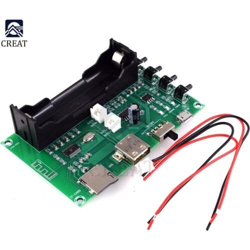 PAM8403 5W+5W Dual Channel Wireless Digital Bluetooth Receiver Audio Stereo Amplifier Module 18650 Charging Board DC 5V