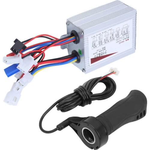 E-bike Controller 36V 350W Electric Bike E-bike Controller and Lengthen Cable Throttle Grip Set Electric Bike Accessory