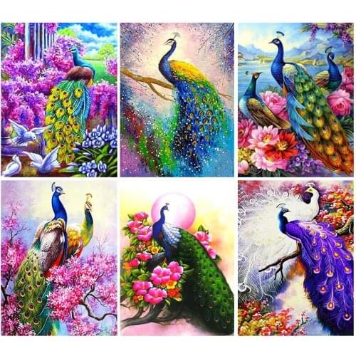 GATYZTORY 60x75cm Frame Diy Oil Painting By Bumbers Kits Animals Abstract Acrylic Paint By numbers For Adults Home Decors