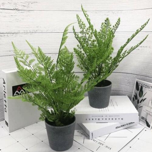 Plant Pot Bonsai Fern Artificial Flower Decorative Washable Environmental Home Decoration Cross-border Simulation Green Plants