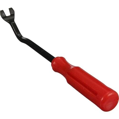8.7" Car Door Trim Panel Clip Remover Upholstery Pry Tool Red Plastic Handle