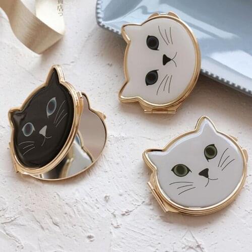 Cute Cat Cosmetic Mirror Portable Compact Mirrors Souvenirs Birthday Gift