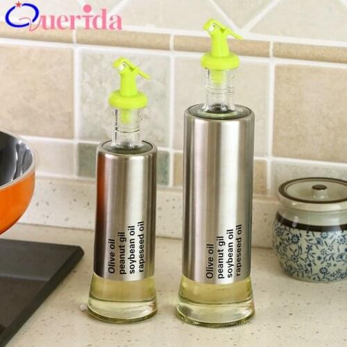 Creative Leak-proof Glass Oil Bottle Vinegar Oil Pot Soy Seasoning Sauce Kitchen Spray Olive Bottle Sprayer Can Container