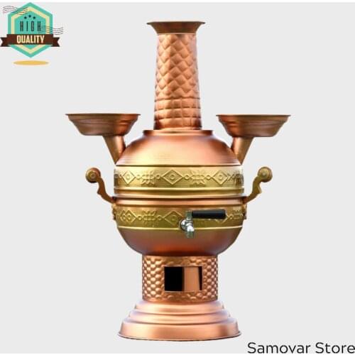 Copper samovar chubby copper infuser tea set teaware Multicooker Teapot warmer stove tea samovar kettle teapots heater turkish