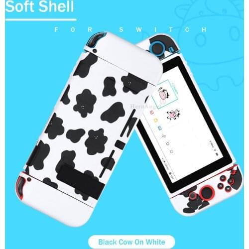 Cute Protective Shell for Nintendo Switch Case Split Shell Soft Skin TPU Case Back Grip Full Cover for Switch Console Accessory
