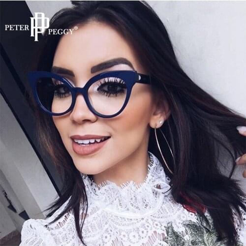 Glasses Frames Women Fashion Cat Eye Classic Vintage Prescription Myopia Eyeglasses Frames Glasses Men Transparent Eyeglasses