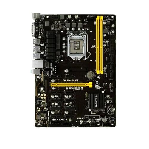 Original new BIOSTAR TB250-BTC PRO can carry 12 graphics cards, stable and durable, excellent reputation for mining