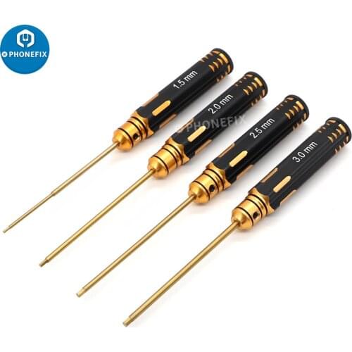 Hexagon Screwdriver Wrench Tool Kit 1.5mm 2.0mm 2.5mm 3.0mm Hex Screw Driver Set for RC Car Helicopter FPV Drone Repair