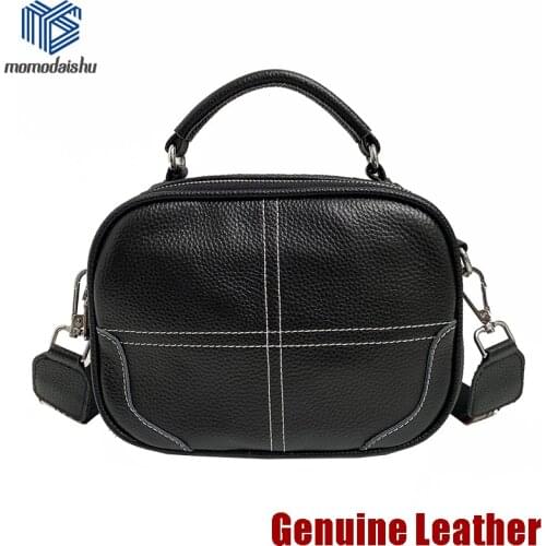 Genuine Leather Crossbody Bags For Women 2021 Trend Hand Bag Womens Branded Trending Shoulder Simple Soft Leather Handbags