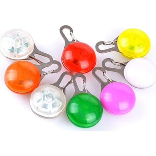 LED Flashlight Dog Cat Collar Glowing Pendant Night Safety Pet Leads Necklace Luminous Bright Decoration Collars For Dogs