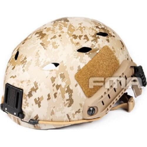 FMA Tactical Airsoft ACH Base Jump Helmet BJ Type Helmet Desert Digital L/XL