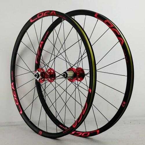 Bicycle wheel 4 bearing disc brake wheel set 26 inch 27.5 inch 29 inch mtb mountain wheel set alloy rim 120 ring card wheel
