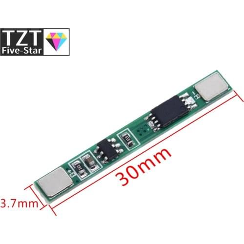 TZT 1S 3.7V 3A li-ion BMS PCM battery protection board pcm for 18650 lithium ion li battery