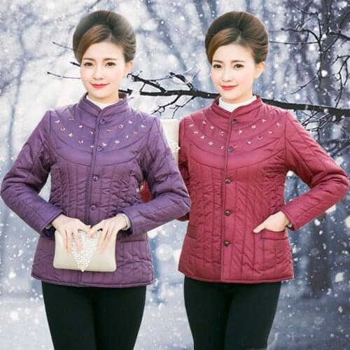 Moms Down Cotton Jacket Women Winter Short Lightweight Cotton Coat Lnside Wear Elegant Female Parkas Casual Jacket Plus Size5XL