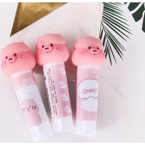 Cute Cartoon Solid Glue Stick 8g Small Glue Stick High Viscosity Stick Paper Sticker Student Handmade Stationery Office Supply