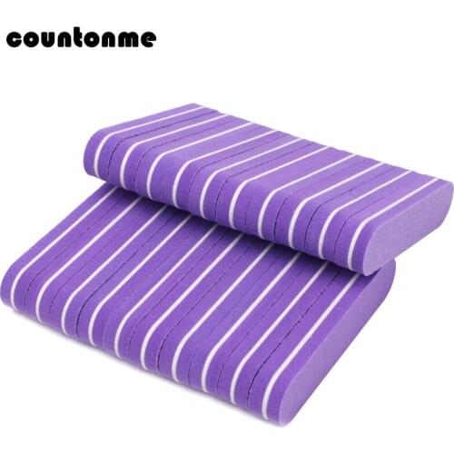 100Pcs/lot Mini Sponge Nail File Buffer Manicure Pedicure Tools Sandpaper 100/180 Sanding Buffer Block Nail Art Salon Files