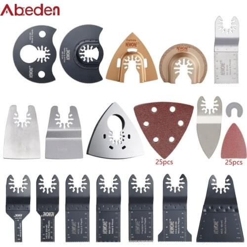 66Pcs Oscillating Multi-tool Blades Multifunction Tool Trimmer Accessories for Wood Grinding Metal Nails Plastic Pipe Cutting