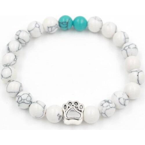 8mm rh micro pave cz zircon cubic zirconia elastic adjusted Charm nature stone black stone volcanic lava Charm Bracelet