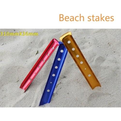 31cm Oversize Stakes Beach U-Shape Tent Stake Camping Tent Peg for Outdoor Beach Sand Aluminum Tent Accessories Sand Ground Pegs