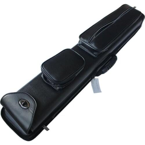 Billiard Pool Cue Case 8 Holes PU Cue Case 1/2 Split Black Billar Case Handmade Professional Cue Case Billiards Accessories