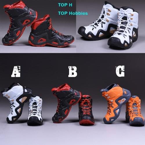 VSotys 1:6 Scale Fashion not VTS DAM A/B/C 3 Colors Solid Foot Climbing Hiking boots Sports Shoes For 12 Inch Soldier Figure