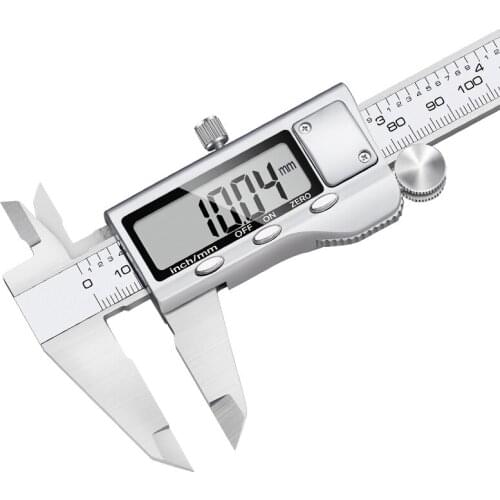 Digital Metal Caliper Stainless Steel Vernier Calipers Electronic Micrometer Ruler Depth Measuring Tool Gauge Instrument 0-150mm