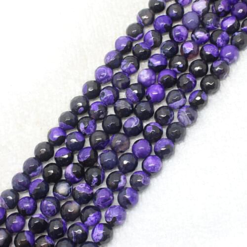 Wholesale Faceted Fire agates 6-12mm Round Beads 15" ag363 For DIYJewelry making!We provide mixed wholesale for all items