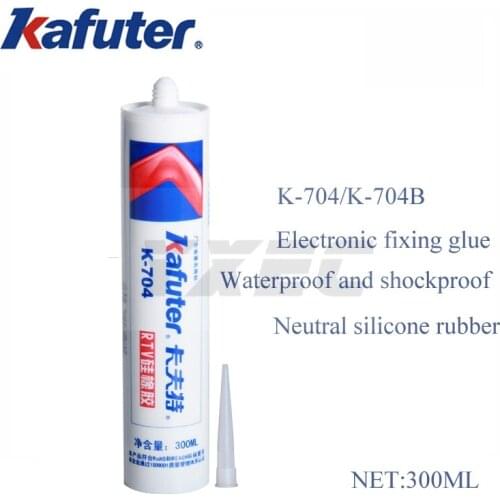 K-704/704B Silicone Rubber White/black Fixed Silicone Rubber Sealant Components RTV Silicone CPU Cooling Gel Electronic Silicone