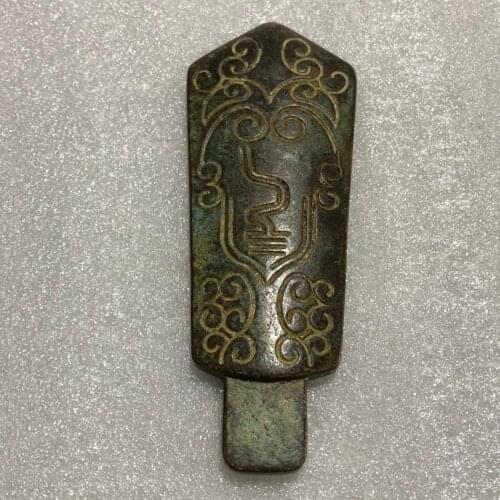 Collection Rare Chinese Handwork Carved antique palace Token, waist tag metal crafts home decoration