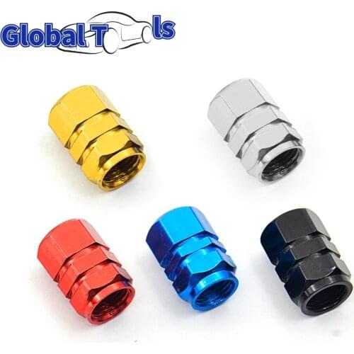 4PCS/LOT Aluminum Alloy Car Wheel Tire Valve Caps Tyre Rim Stem Covers Airdust Waterproof For Automobile Motorcycle Truck Bike