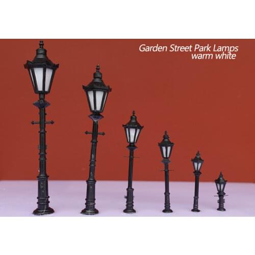 3 PCS HO N O Scale Model trains Railway park garden Street Light 3V Lamppost Lamps/Model Park Lamps/Train Layout