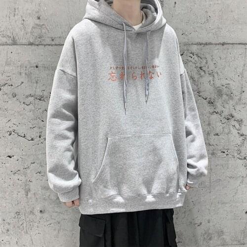 Fashions Casual Sweatshirts Men Graphic Harajuku Hoodies 2021 Autumn Mens Oversized Black Hooded Hoodies Male Korean