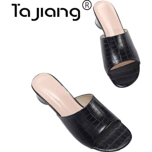 Ta Jiang 2021 New ladies high heels square gladiator sandals ladies fashion dress shoes women T0125