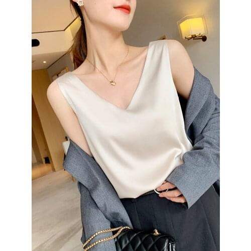 QDNIXILA Women's Silk T-Shirts