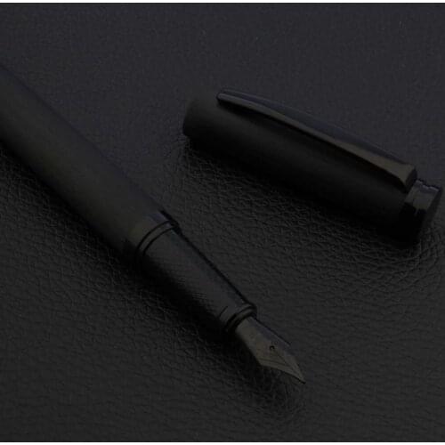 Luxury High Quality Brand JL1996 Classic Samurai Fountain Pen Copper Frosted Gift Box Titanium Black NIB INK Calligraphy Pen