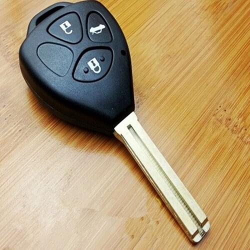DAKATU Replacement Shell Remote Key Case Fob For Toyota Crown 2.5 Reiz 3 Button with TOY48 Blade
