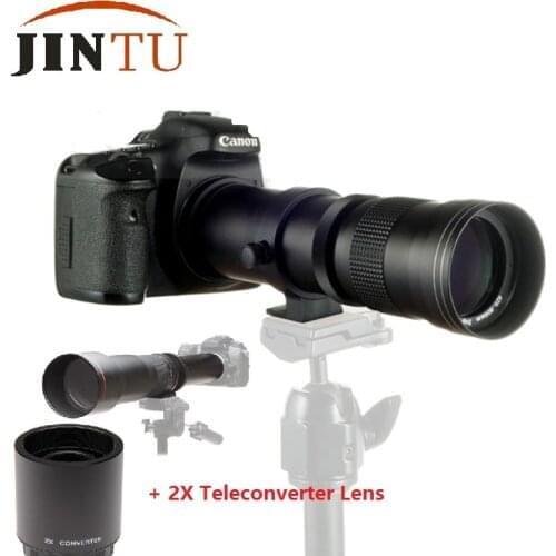 JINTU 420-800mm 420-1600mm f/8.3 Telephoto Lens +2X teleconverter Fit for samsung NX-Mount NX-100 NX-200 NX-210 NX-300 NX-100