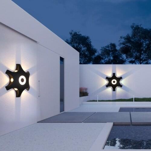 Indoor outdoor LED Wall Lamp Living Room Decoration Wall Light Home Lighting Fixture Loft Stair Light Aluminum AC90-260V