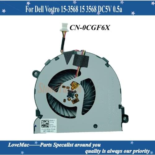 High quality New original cpu cooling fan cooler CN-0CGF6X for Dell Vostro 15-3568 15 3568 DC5V 0.5a 0CGF6X CGF6X