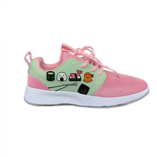 Japan Sushi Anime cartoon Hot personality Cute Vogue Sport Running Shoes Harajuku Breathable 3D Printed Men women Mesh Sneakers