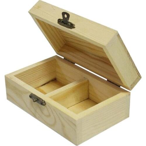 Wooden Cosmetics Storage Box Clamshell Household Desktop Finishing Box Sundry Jewelry Real Wood Storage Box Drawer Organizer