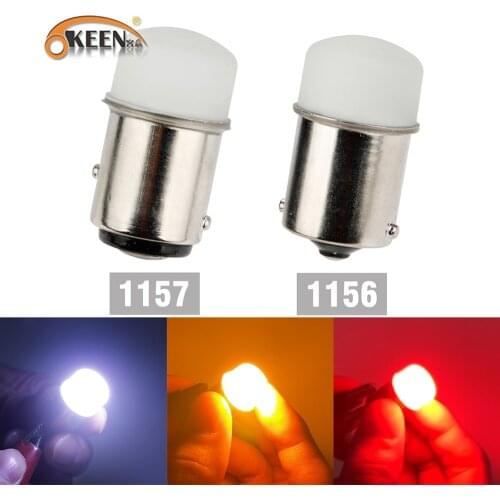 OKEEN 2pcs 1156 1157 Led Bulb Canbus BA15S BAY15D P21W P21/5W White Red Yellow LED Car Brake Light Reverse Turn Signal Light 12V