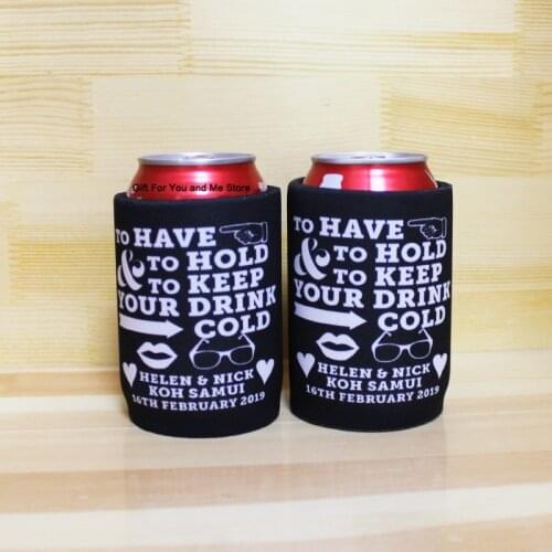 200pcs Beer Can Cover Insulated Can Holder Sublimation printing logo Custom Stubby Coolers Stubbie For Business Promotional Gift